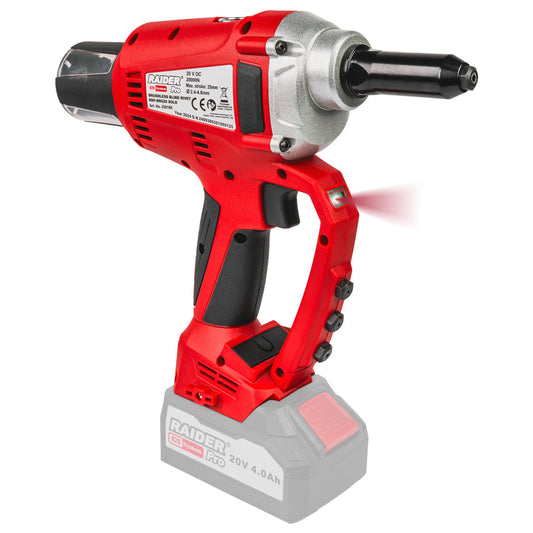 Raider R20 Pistol nituri pop brushless 20V 20000N valiza SOLO RDP-BRG20
