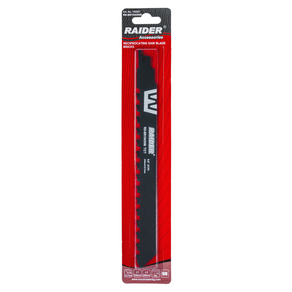 Raider lama fierastrau sabie pentru caramida 240 x 12.7 mm 2TPI
