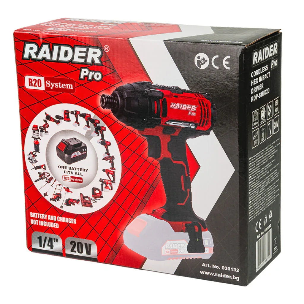 Raider R20 Masina insurubat cu impact 20V 1/2" 250Nm SOLO RDP-SCIW20 - 221.ro