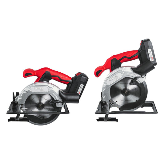 Raider R20 Fierastrau circular de mana 20V Ø165x20mm 2Ah RDP-KCS20