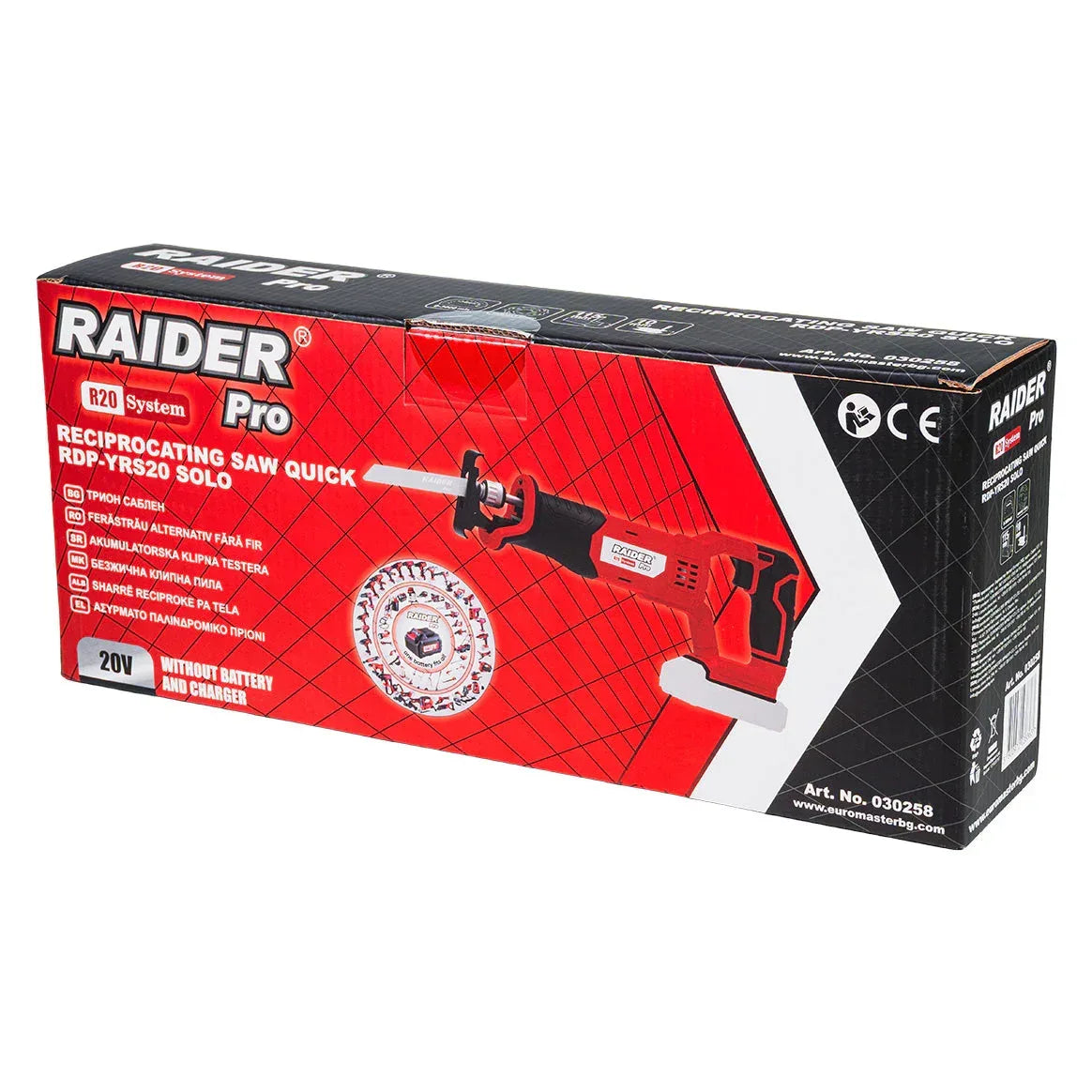 Raider R20 Fierastrau sabie prindere rapida 20V SOLO RDP-YRS20 - 221.ro
