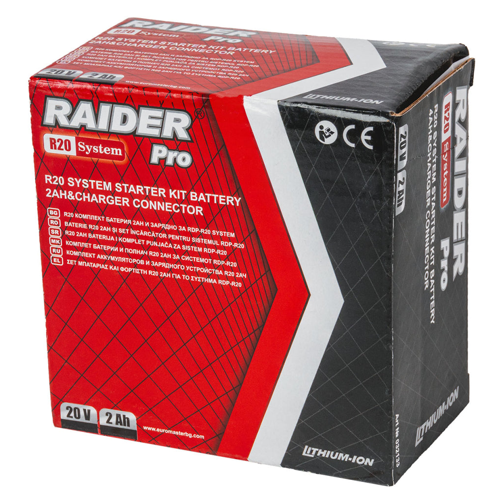 Raider R20 Set incarcator si acumulator 20V 2Ah