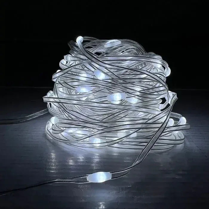 Instalație LED Fairy, 5 V DC, lumină rece 7000K, lungime 20 m, rezistentă la apă, IP65 HOROZ / 080-002-0020 - 221.ro