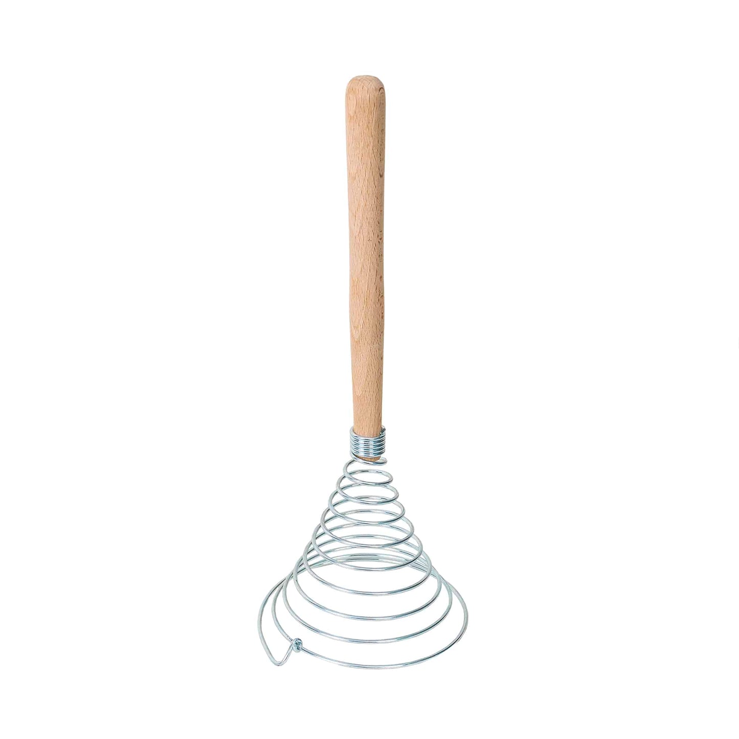 Tel de bucatarie conic spiralat, din metal si lemn / 1011
