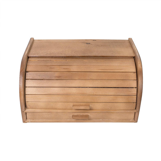 Cutie de paine cu tocator si sertar, lemn brad, 38.5x28x20cm / 1075 - 221.ro