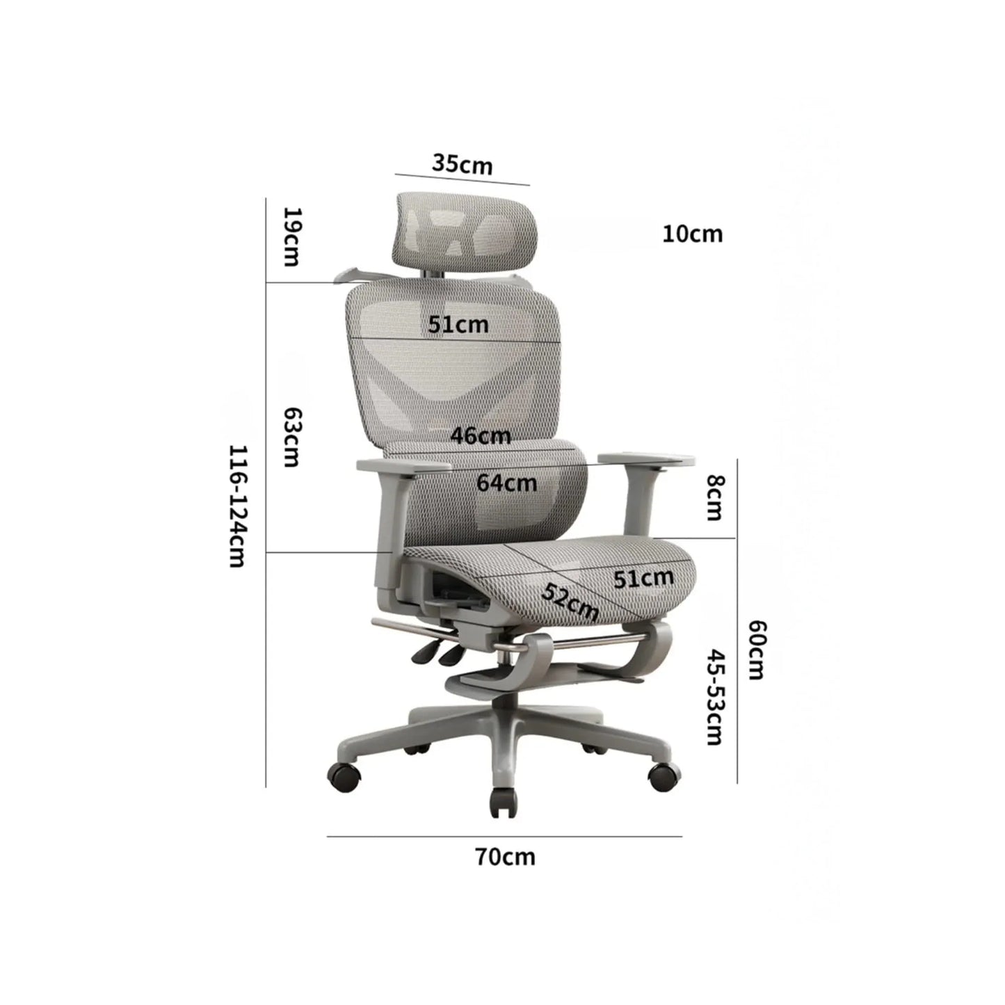 Scaun birou ergonomic Timebox, Plasa mesh respirabil, Tetiera, 4D armrest, Reglaj inaltime si adancime sezut, Suport picioare rabatabil, Spatar cu suport lombar ajustabil, Rotativ cu roti, Gri - 221.ro