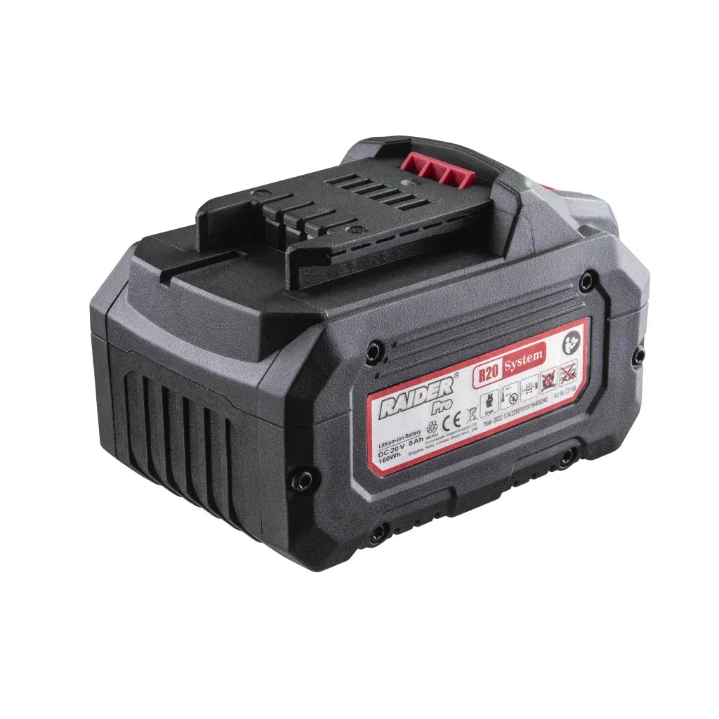 R20 Acumulator Li-ion 20V 8Ah compatibil cu intreaga gama Raider R20 - 221.ro