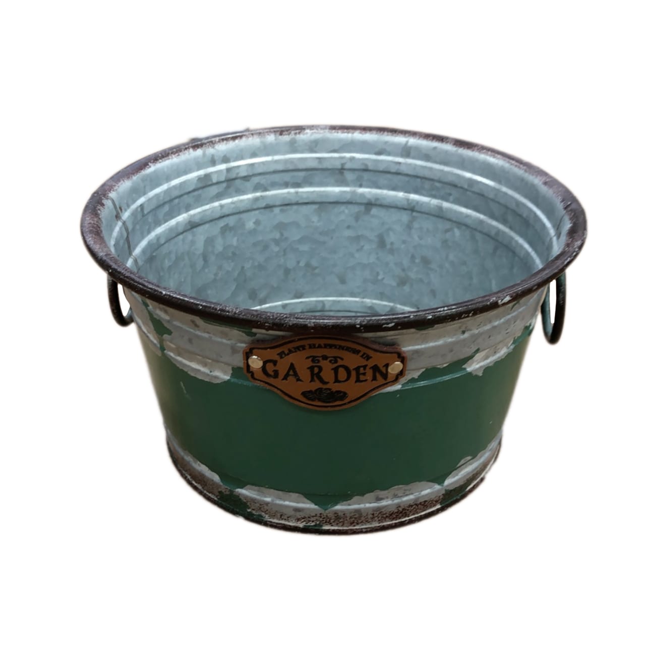 Vas decor din metal D2613, 21.5x16.5x12 cm