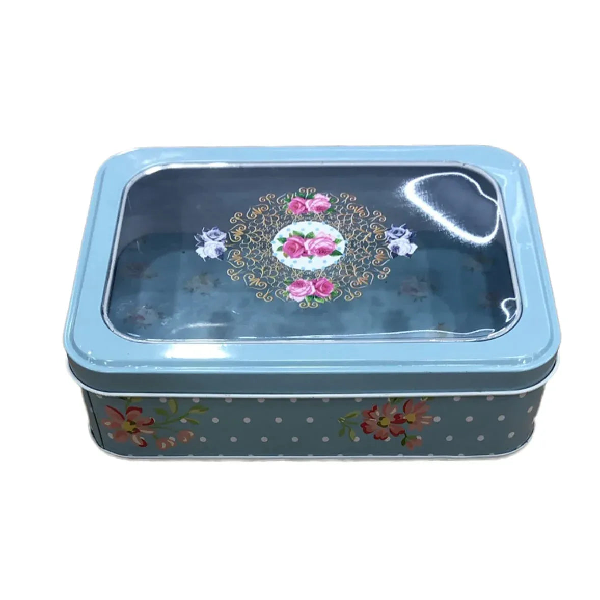 Cutie depozitare din metal D2634, 18.5x14.5x5.5 cm - 221.ro