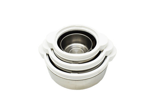 Set 3+1 Caserole termoizolante D3148, Culoare Alb - 221.ro