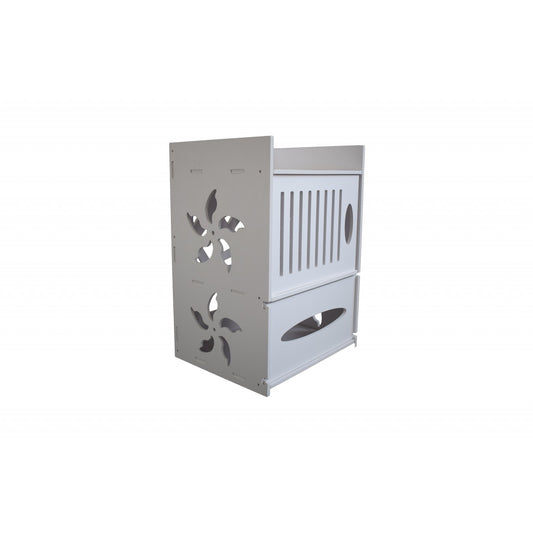 Dulapior cu raft si compartiment hartie, D162, 23,5*33,5*19,5 cm