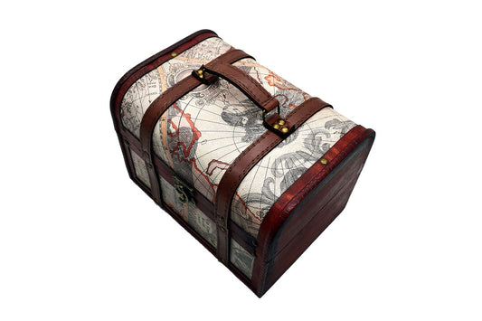 Cutie din lemn in forma de cufar, Naimeed, D171, 27*19*19 cm