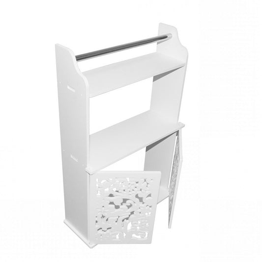 Dulapior cu 2 usi si raft, Naimeed D165 PVC, culoare Alb, 59.5 x 39 x 12.5 cm