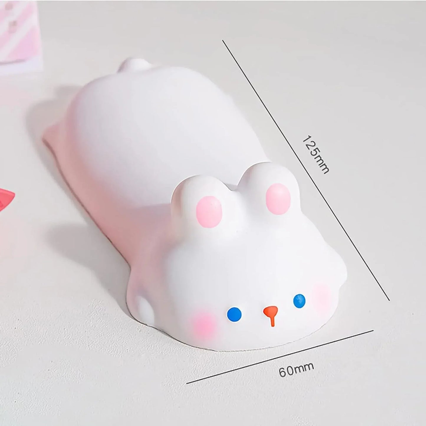 Mousepad tip suport de incheietura, moale, rezistent, comfortabil pentru tastatura, mouse, birou, 13x6 cm, Iepuras - 221.ro
