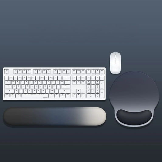 Mousepad ergonomic cu Spuma cu Memorie pentru sustinere incheietura mana cu Wrist Rest pentru mouse si tastatura, baza anti-derapanta, Negru - 221.ro