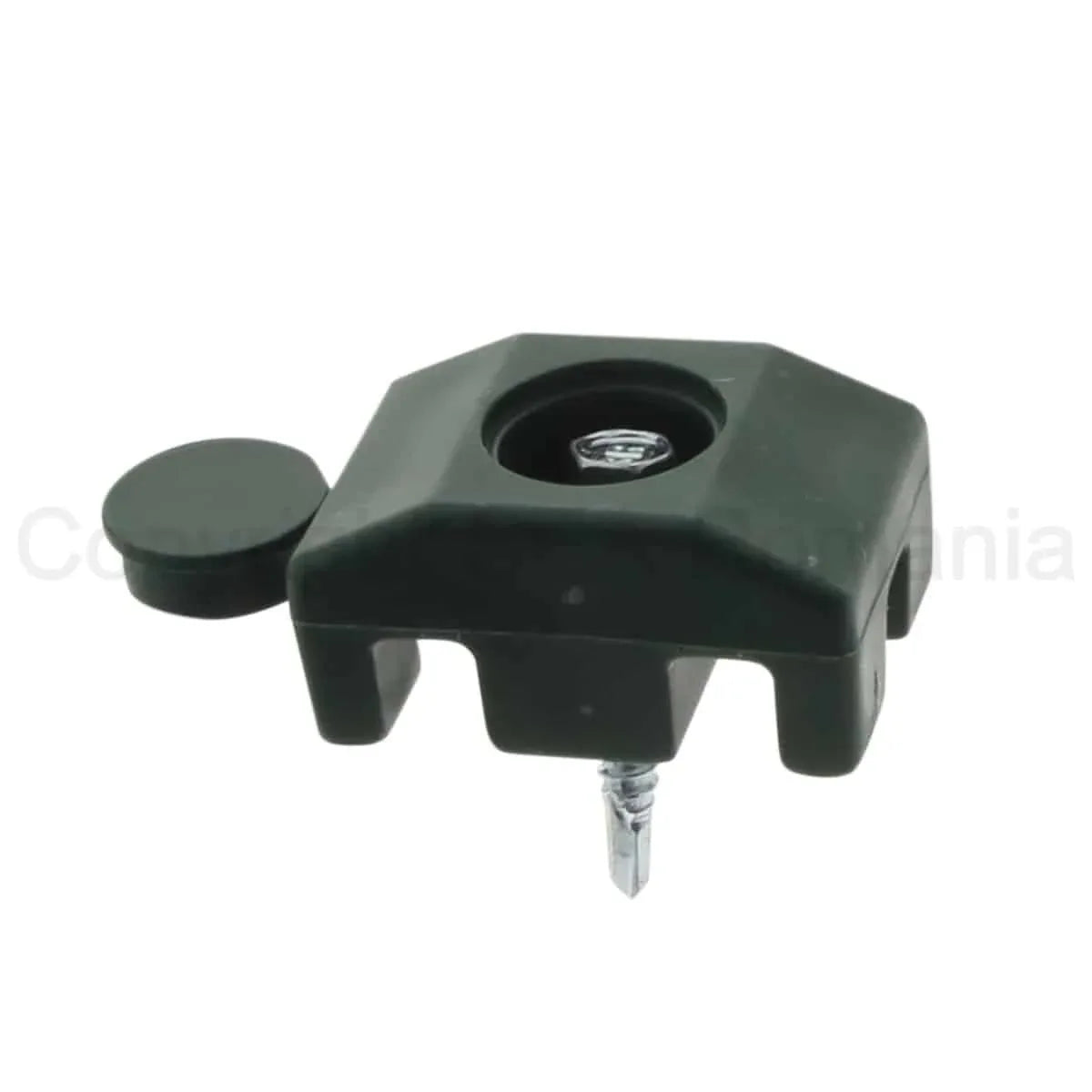Set 20 bucati clema din plastic pentru prindere panouri bordurate gard 40x30mm, surub 5.5x32mm, verde / 174.48.6005