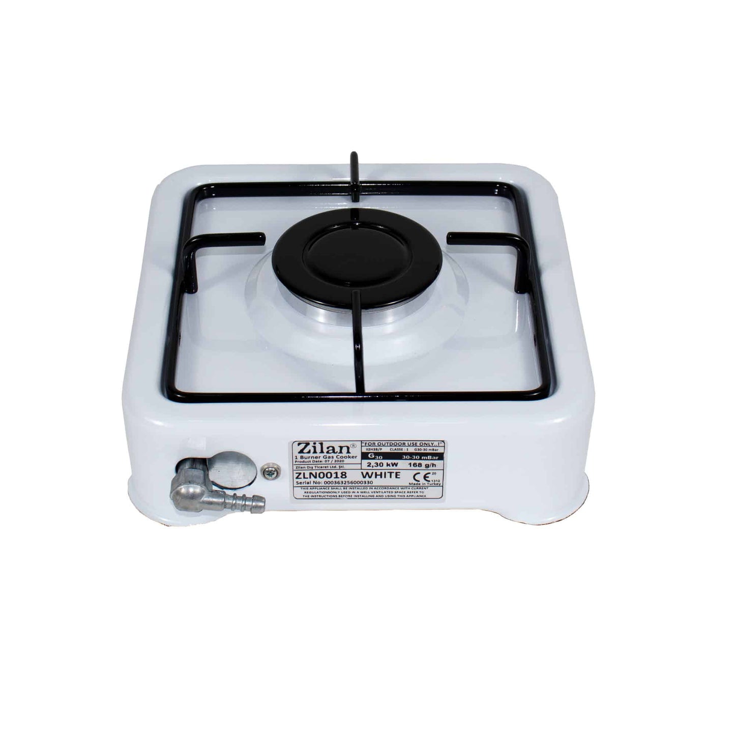 Aragaz 1 ochi, alimentare la butelie, culoare: alb / ZLN 0018_1