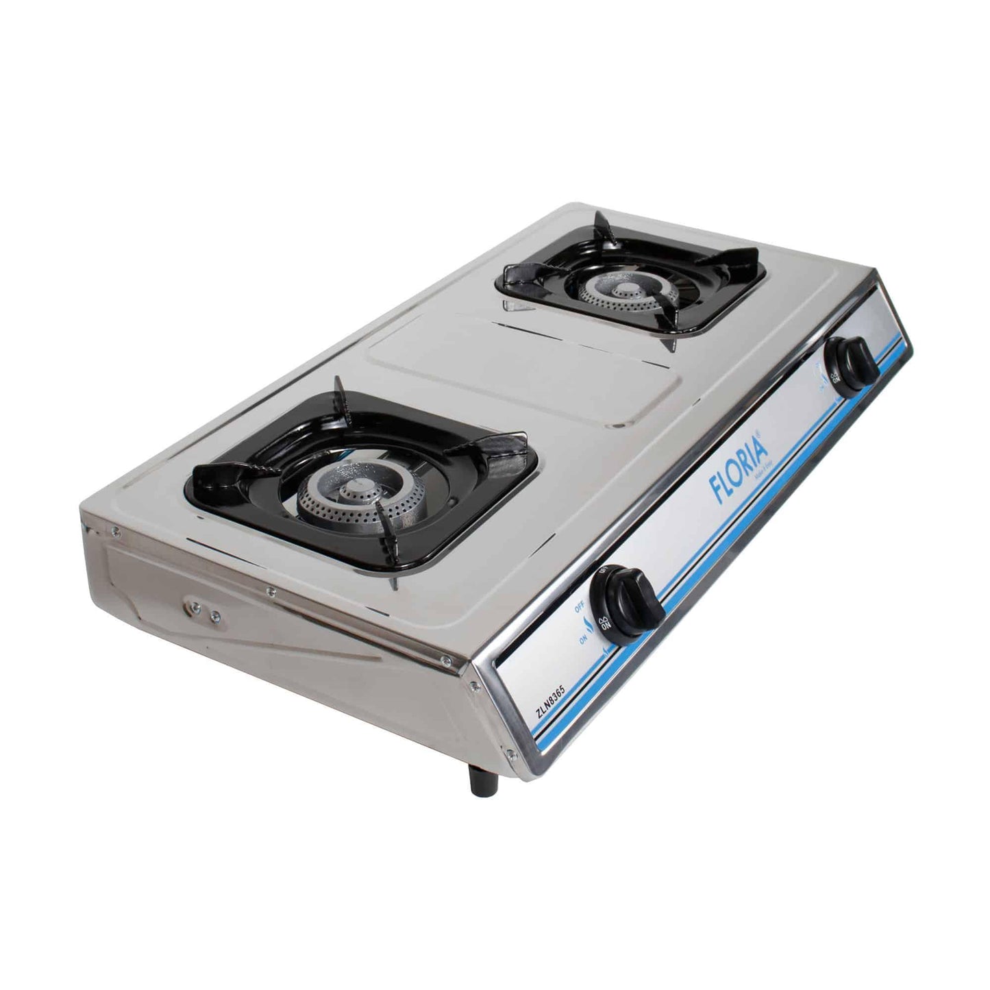 Aragaz din inox cu 2 ochiuri, alimentare la butelie - 221.ro