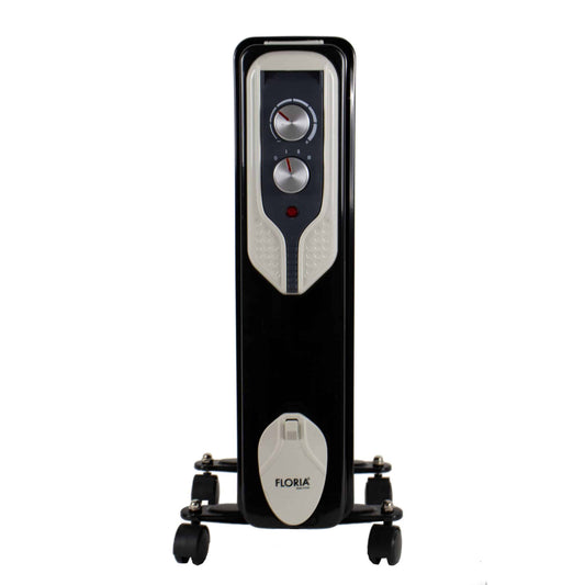 Calorifer electric Floria, 1500 W, 7 elementi, Negru / ZLN 3642