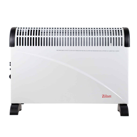 Convector electric TURBO 2000W, Aeroterma, Termostat reglabil, Alb / ZLN 6850