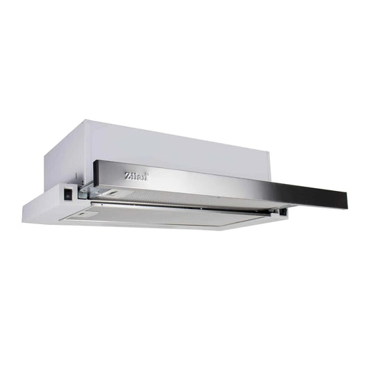 Hota telescopica cu motor dublu, 2 filtre aluminiu, incorporabila, alba, 420mc/h / ZLN 3680 - 221.ro