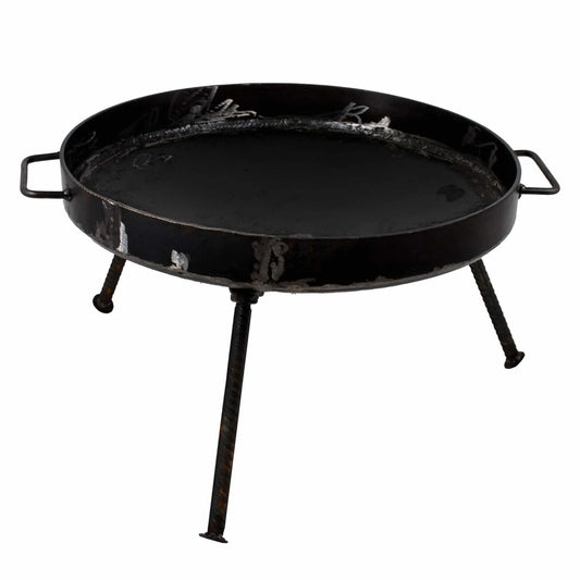 Gratar disc din otel, picioare detasabile, diametru 51 centimetri, cu margine de 5 cm EXT 5718 - 221.ro