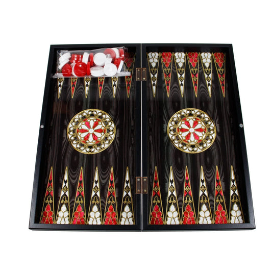 Joc de table din lemn lacuit 50x50 cm, antep / 987-7 - 221.ro