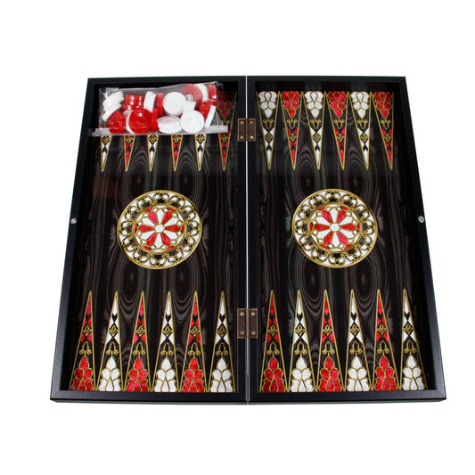 Joc de table din lemn lacuit 50x50 cm, antep / 987-7