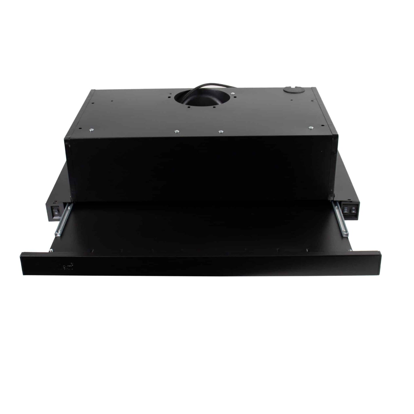 Hota telescopica cu motor dublu, 2 filtre aluminiu, incorporabila, neagra, 420 m3/h / ZLN 3680