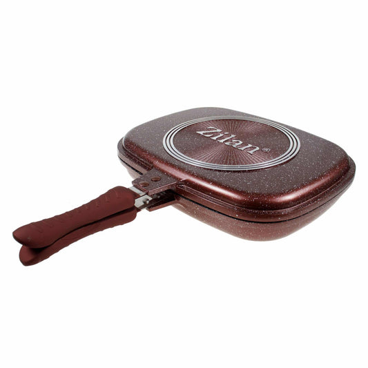 Tigaie dubla antiaderenta cu garnitura silicon, diametru 30 cm / ZLN 9522 - 221.ro