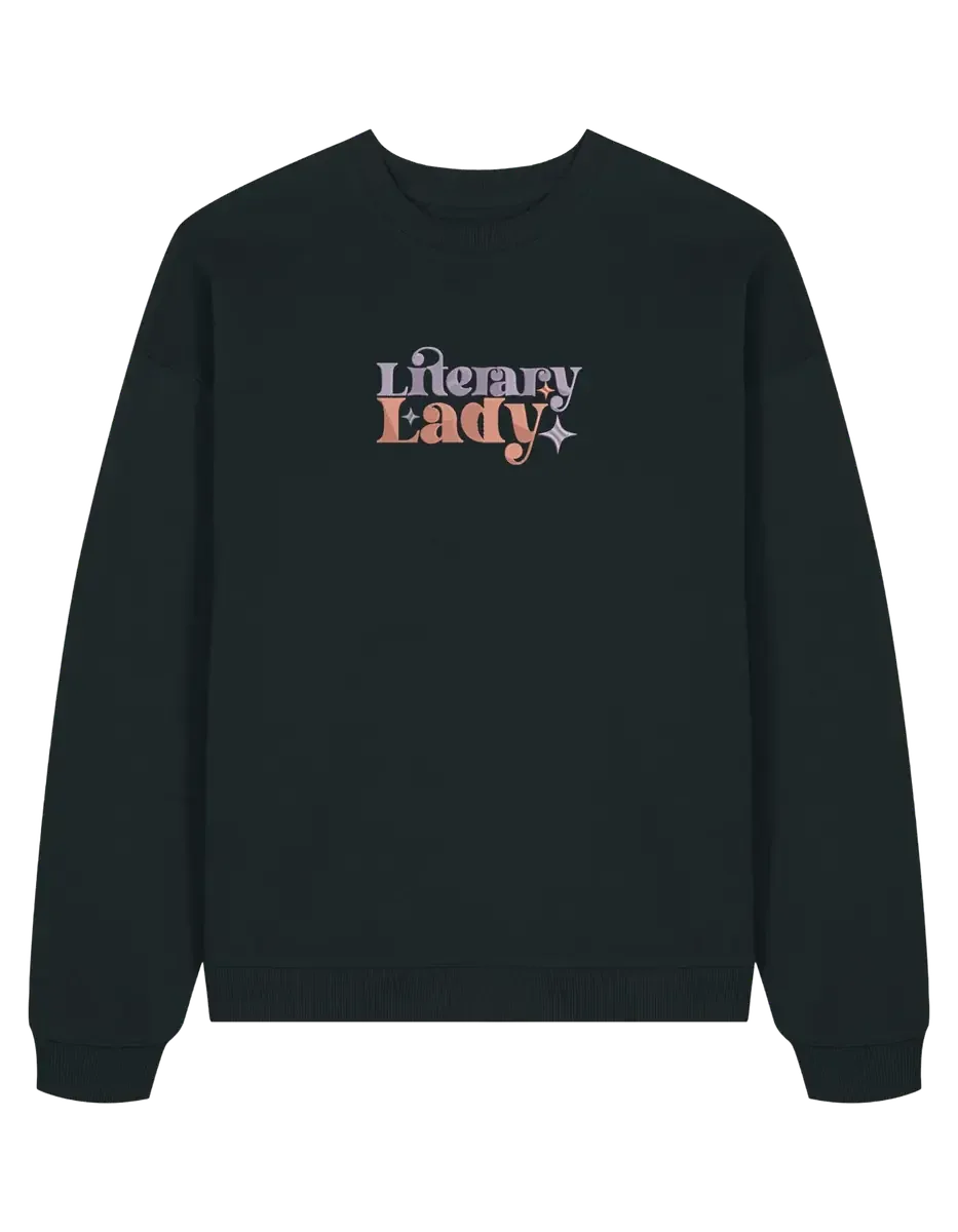 Lady sweatshirt bookish