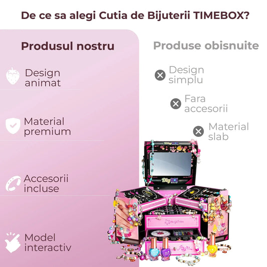 Set DIY bijuterii pentru fete 4, 6 ani, 520 de piese, Roz