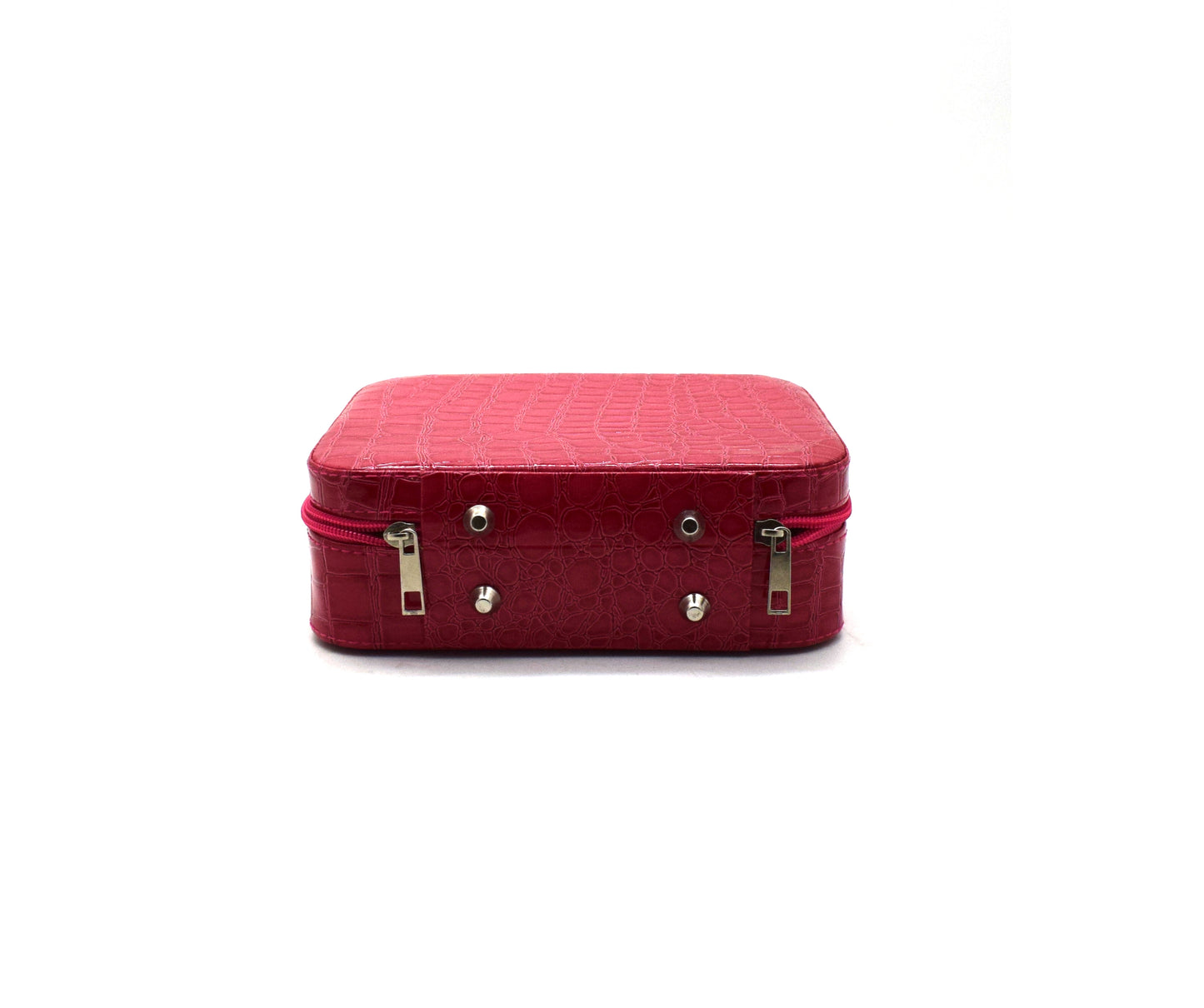 Geanta cosmetica cu oglinda, Naimeed D268, culoare Rosu, 14 x 20 x 7 cm