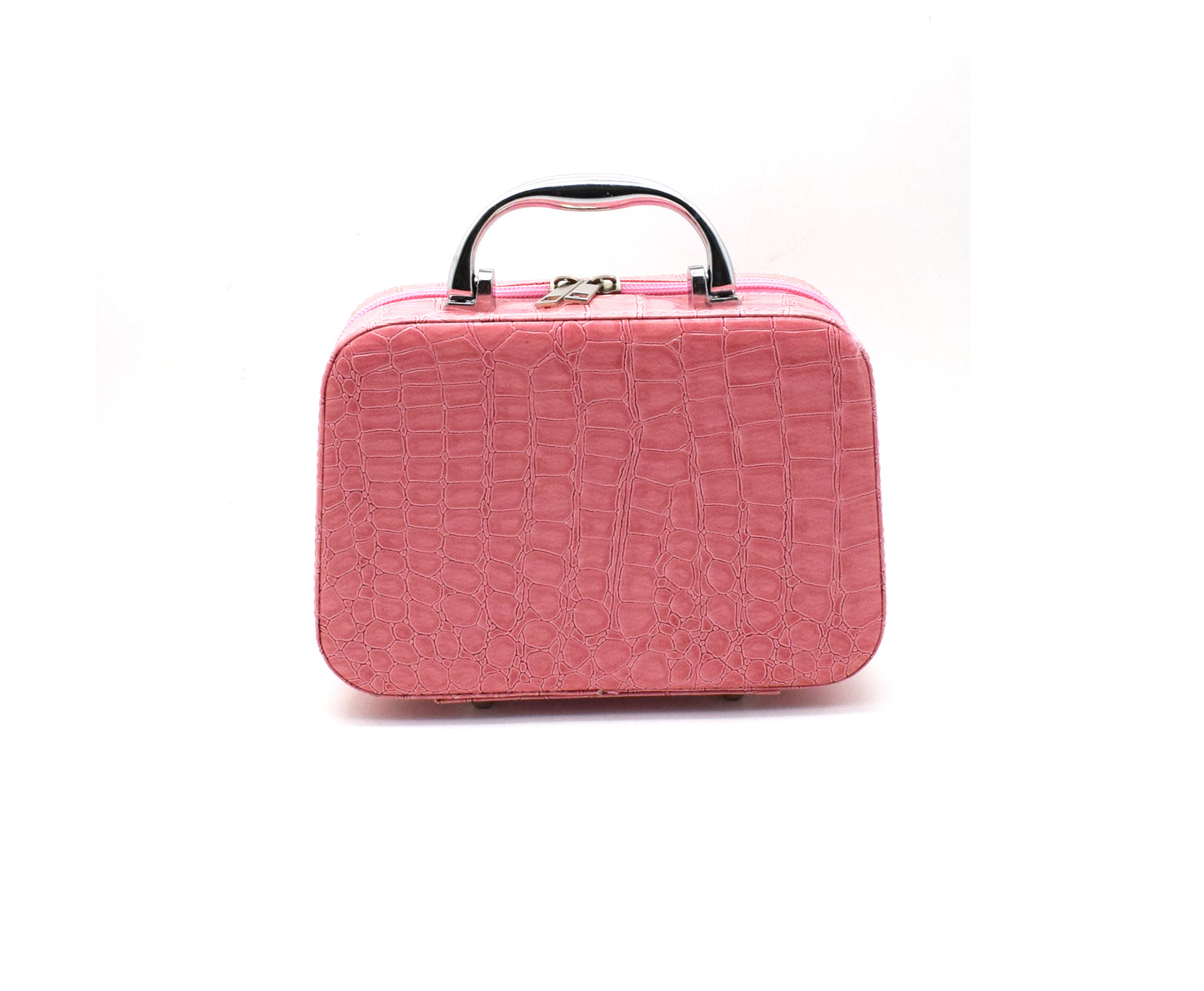 Geanta cosmetica cu oglinda, Naimeed D268, culoare Roz, 14 x 20 x 7 cm