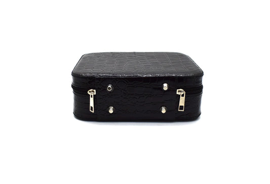 Geanta cosmetica cu oglinda, Naimeed D268, culoare Negru, 14 x 20 x 7 cm - 221.ro