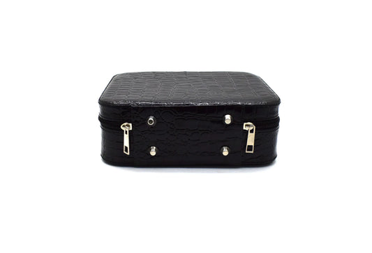 Geanta cosmetica cu oglinda, Naimeed D268, culoare Negru, 14 x 20 x 7 cm - 221.ro
