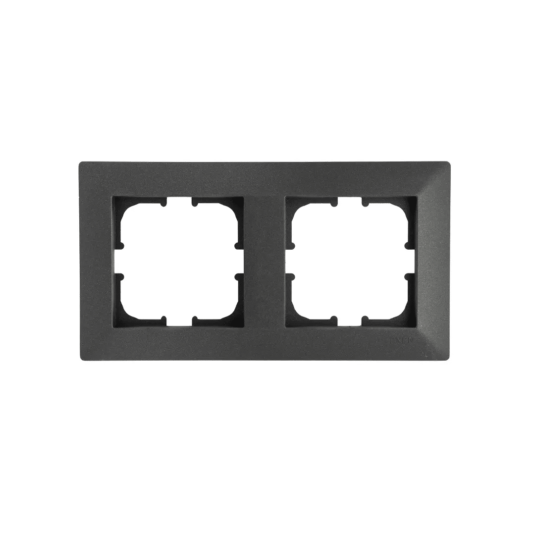 Rama pentru priza dubla ODAK EXEN, negru / 210-140000-102