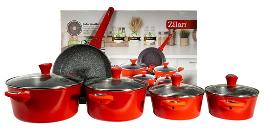 Set oale 9 piese, material aluminiu, interior granit, compatibil inductie / ZLN 3260 - 221.ro
