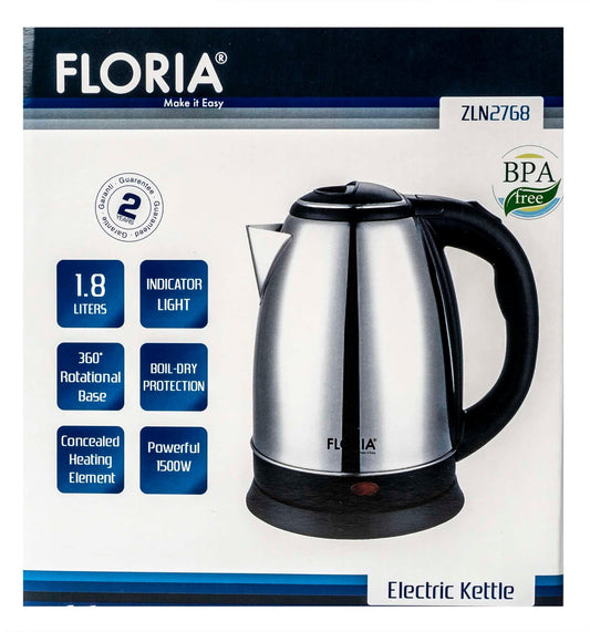 Fierbator inox, capacitate 1.8L, putere 1500w / ZLN 2768 - 221.ro