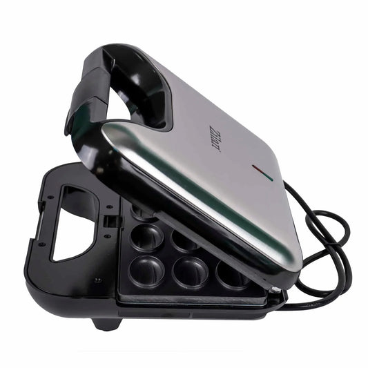 Sandwich-maker 5 in 1, putere 800 W, 5 tipuri de placi grill, culoare Negru/Inox / ZLN 3932 - 221.ro