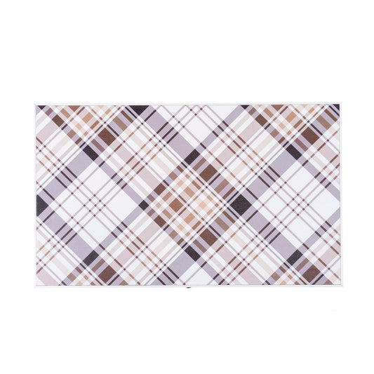 Joc de table din piele ecologica 48x48cm, alb / ZTS 5512-2 - 221.ro