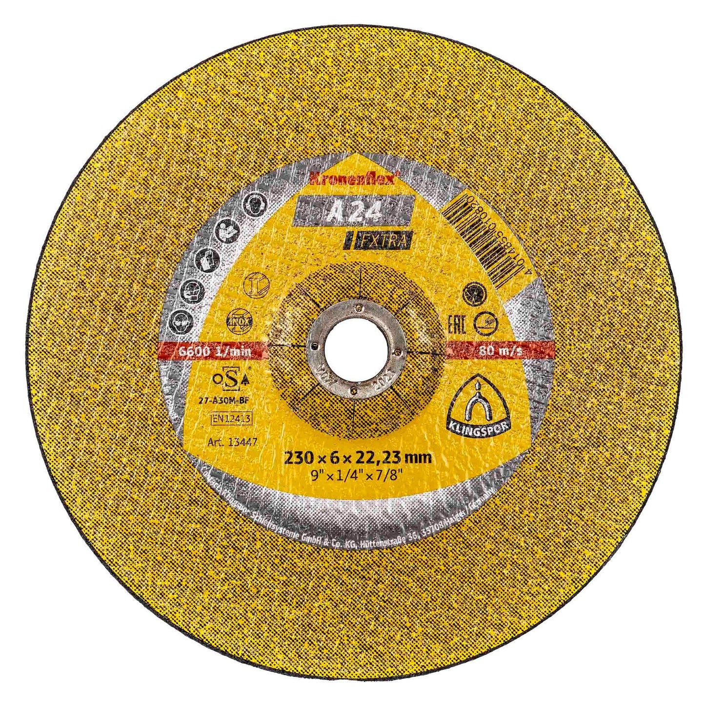 Disc polizat klingspor A 24 Extra 230x6x22.23mm / EXT 13447 - 221.ro