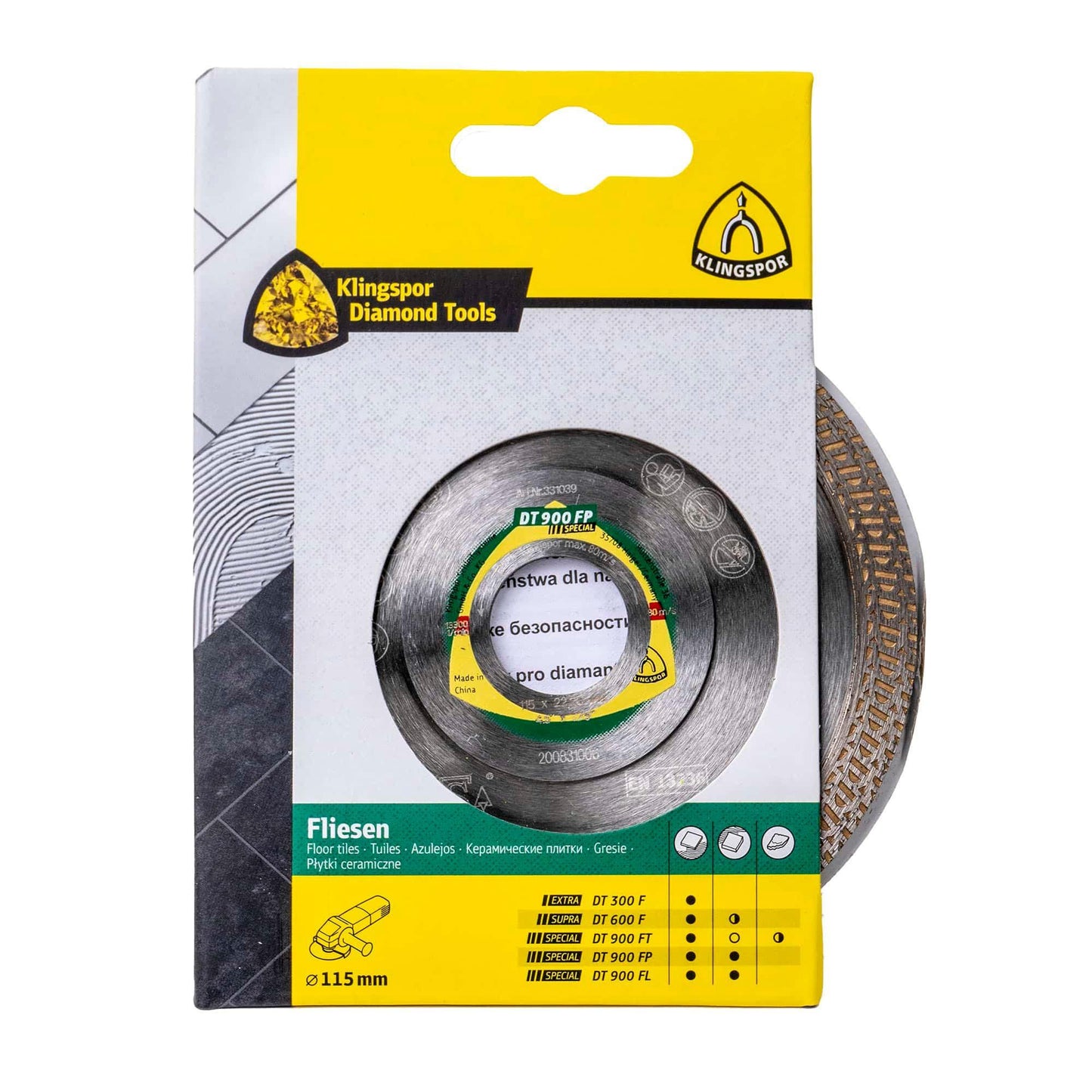 Disc diamantat de debitare Klingspor DT 900 FP Special, 115x22.23mm / EXT 331039 - 221.ro