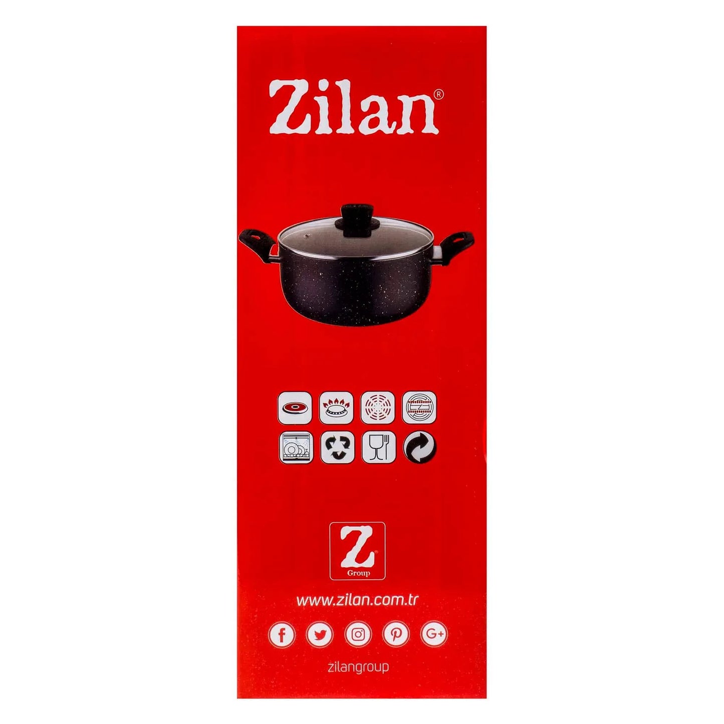 Oala cu capac sticla, 26cm, capacitate 4L / ZLN 1990 - 221.ro