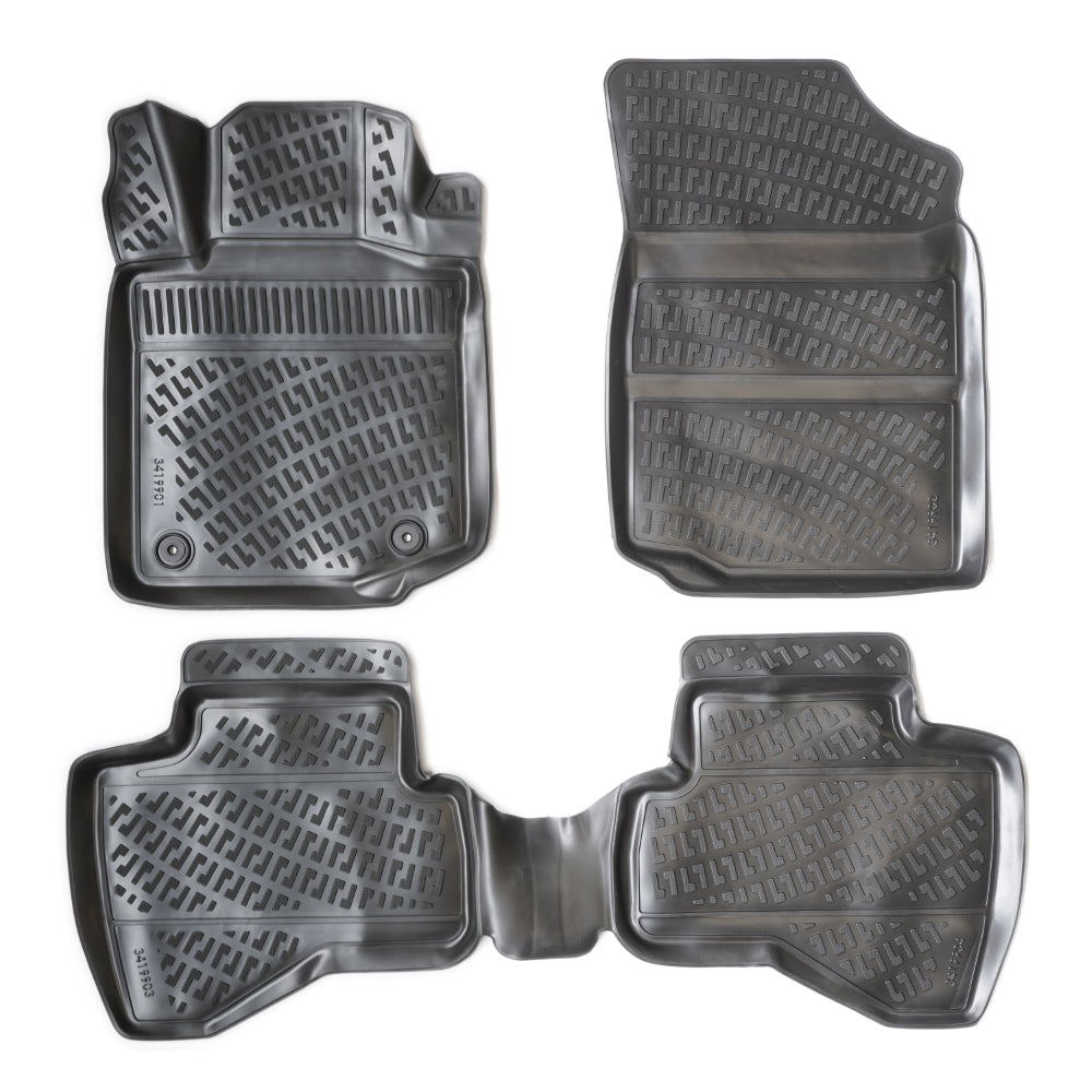Set covorase auto cauciuc tip tavita pentru peugeot 107 2005-2014