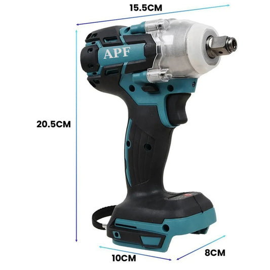 Cheie de Impact APF 550Nm, 2 Baterii, 4.0Ah, Cutie de Transport și Accesorii