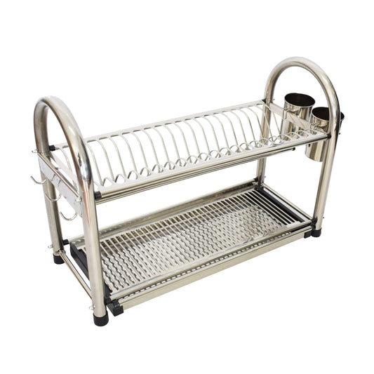 Scurgator, picurator vase, etajat, Inox, Naimeed D3371, 20 farfurii, 42.5 x 59 x 26 cm