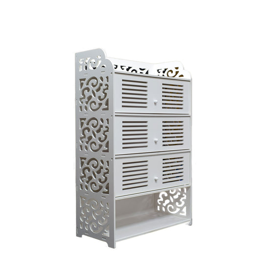 Dulap cu rafturi,Naimed D3472, culoare Alb,100 x 62 x 32 cm