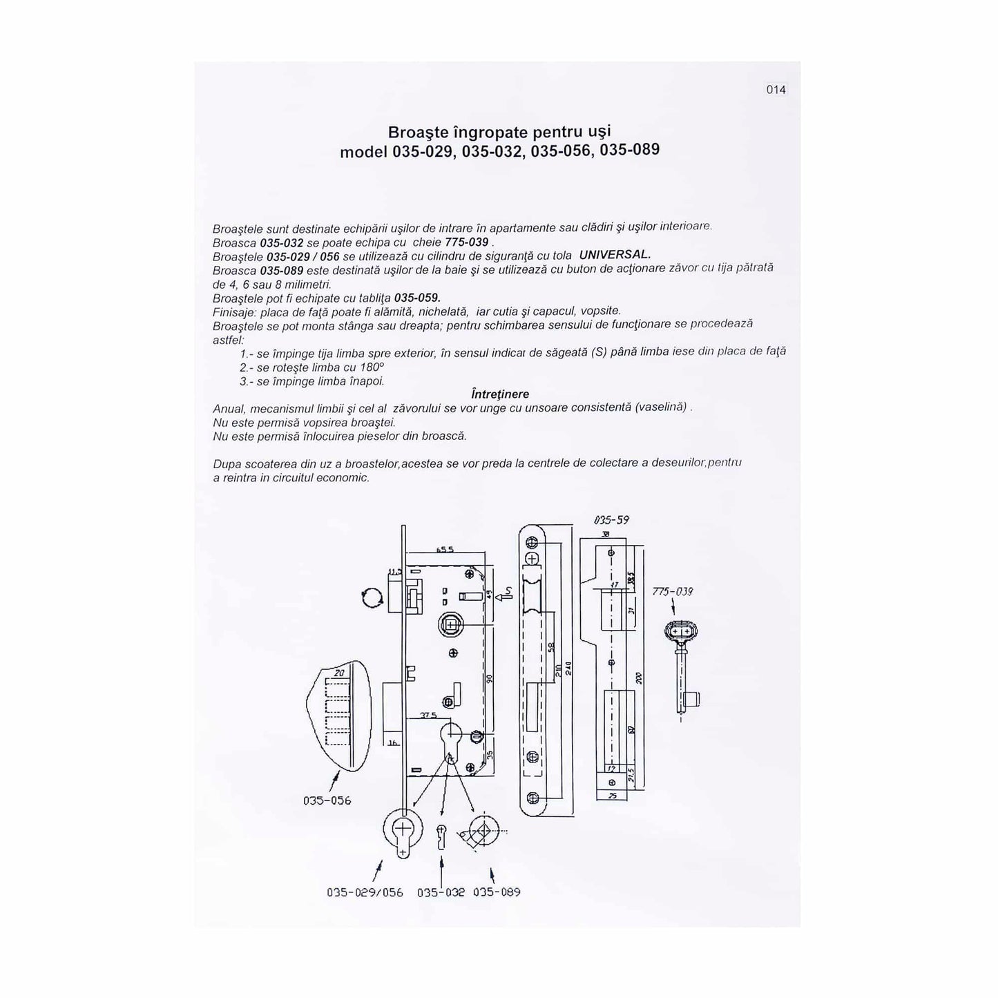 Broasca lemn Y 40/90/22R/240 NI+V NEGRU FER+T59 - 221.ro