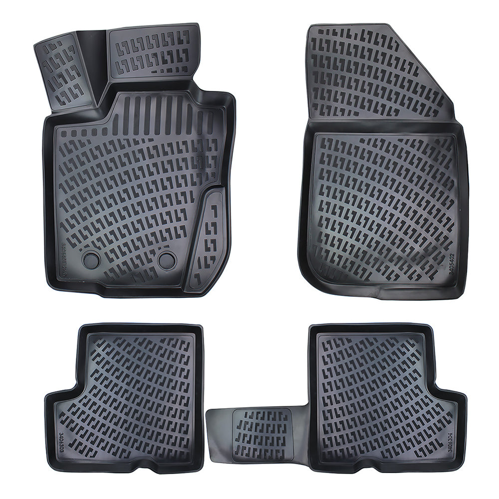 Set covorase auto cauciuc tip tavita pentru dacia duster 4x2 (hm) 2017-2022